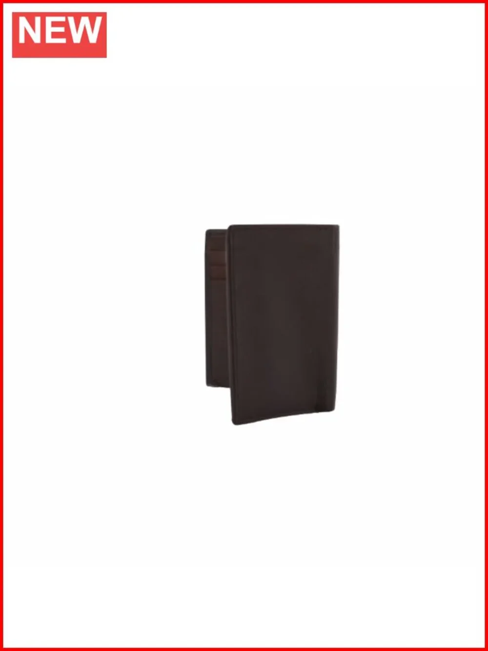 Men's Tri-Fold Leather Wallet with RFID Blocking, 6 Card Slots
